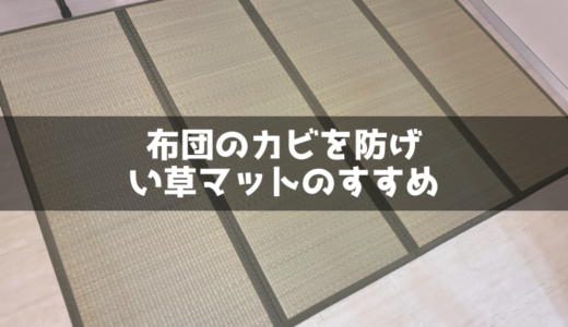 布団のカビと湿気対策「い草マット」