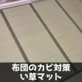 布団のカビと湿気対策「い草マット」
